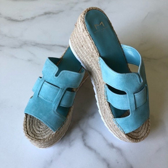 Marc Fisher Robbyn Suede Espadrille Slide Sandal - Picture 1 of 8